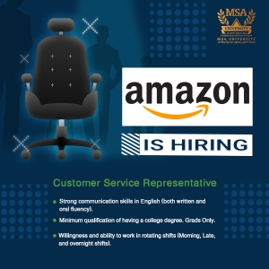 Amazon is Hiring Customer Service Representatives