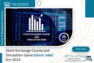 Stock Exchange Course and Simulation Game (stock rider) Oct 2023