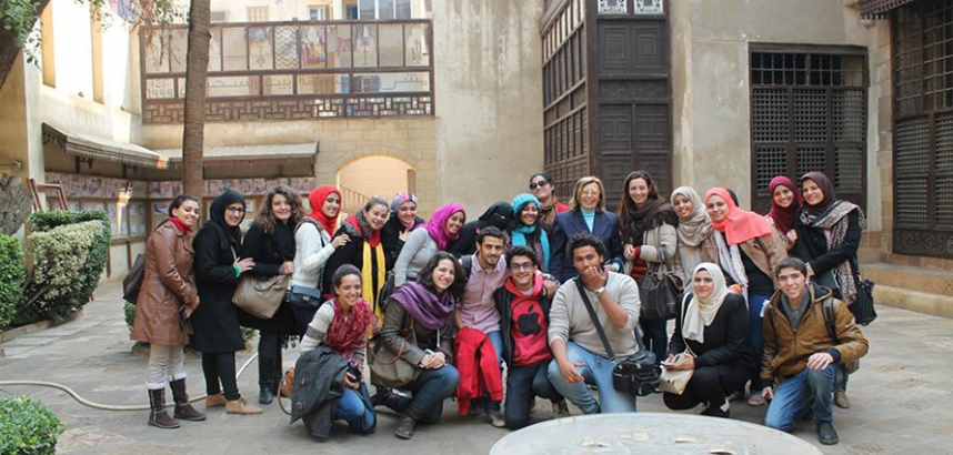 Interior Design Students Visit "As-Suhaiymi House" in Historic Cairo