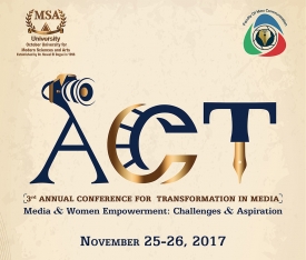 The 3rd Academic Conference for Transformation in Media - ACT 2017