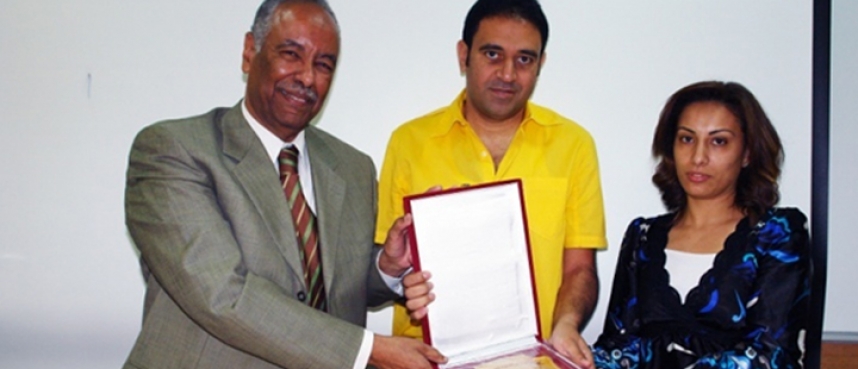 Mass Communication, has hosted on Monday April 26, 2010, Mr. Mostafa Hussien, head of Nile Sports Channel
