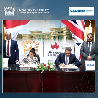 Cooperation agreement between the Faculty of Pharmacy and Sandoz Misr Pharmaceuticals