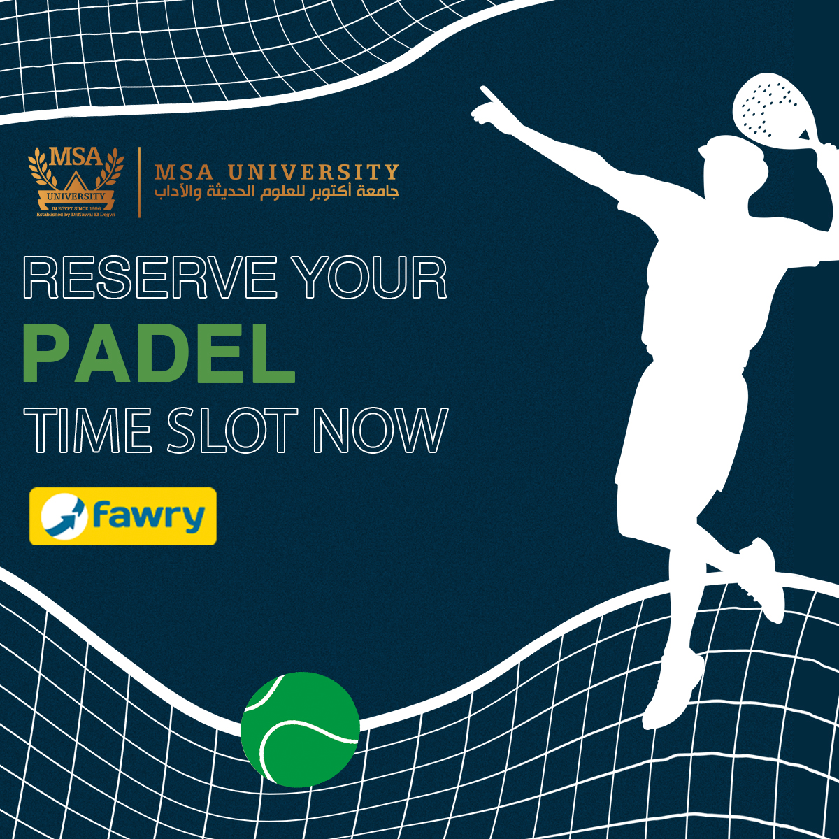 Reserve your Padel time slot now!