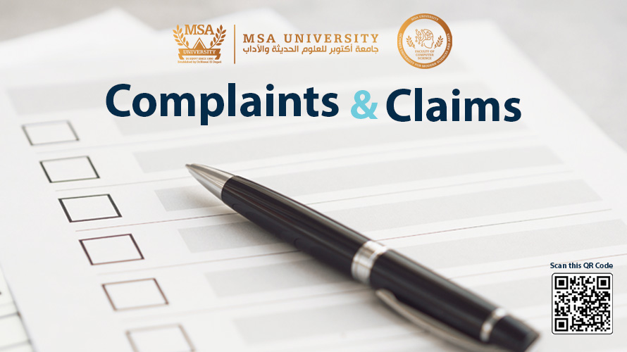 MSA University - Complaints & Claims