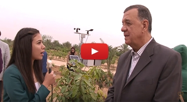 Dr. Nawal El Degwi inaugurates first Agricultural Meteorological Station.