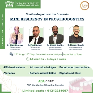 Prosthodontics Workshop at MSA University