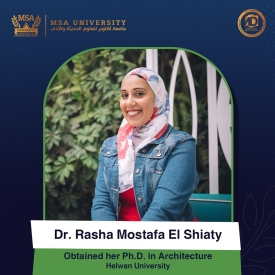 Congratulations Dr. Rasha El Shiaty