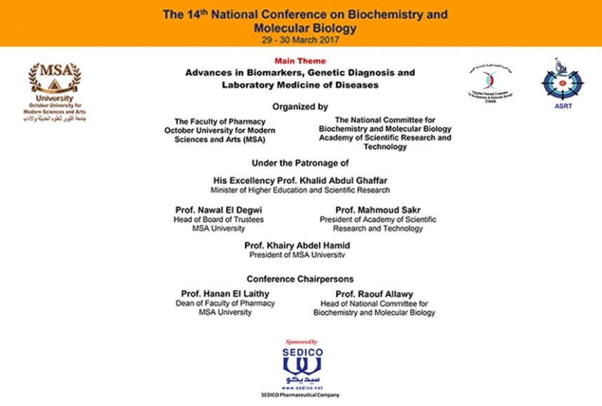 The 14th National Conference on Biochemistry and Molecular Biology