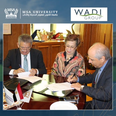 A cooperation agreement between MSA University & El-Wadi Group