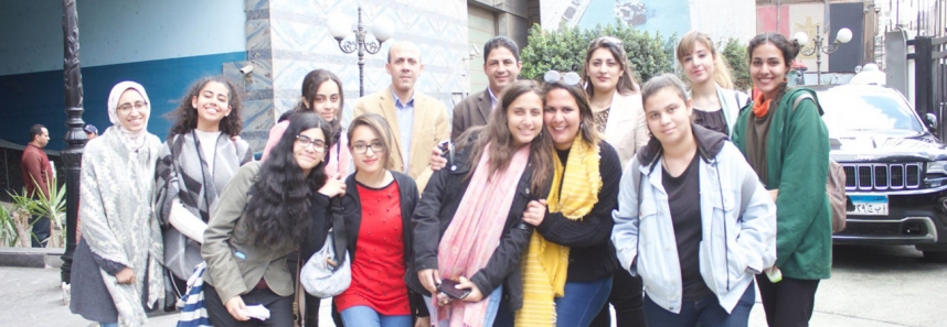 Masscom field trip to Al Ahram Online & Al Gomhoria Newspaper