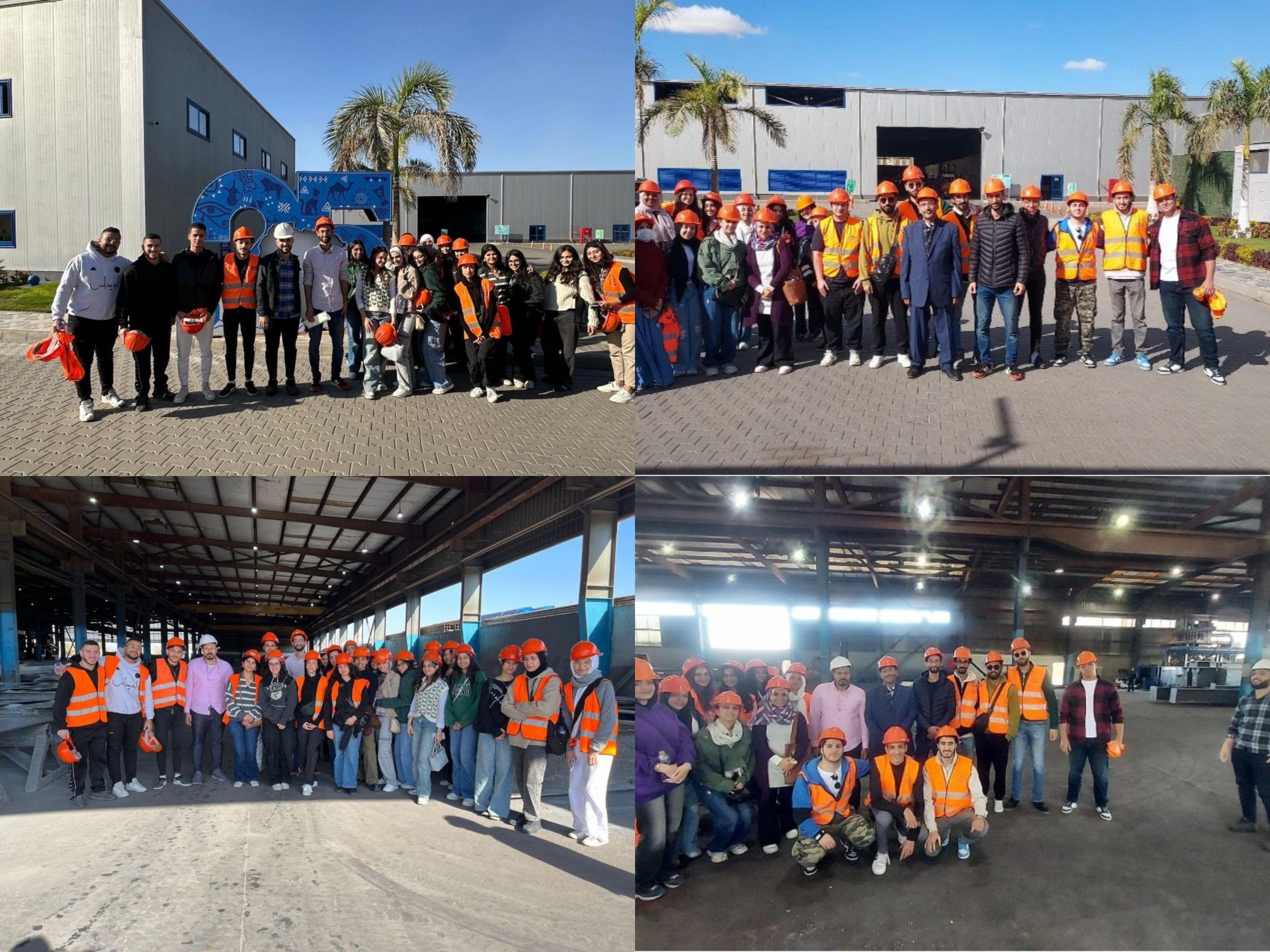 A field trip to Zamil Steel Company for Civil and Architecture Students scaled