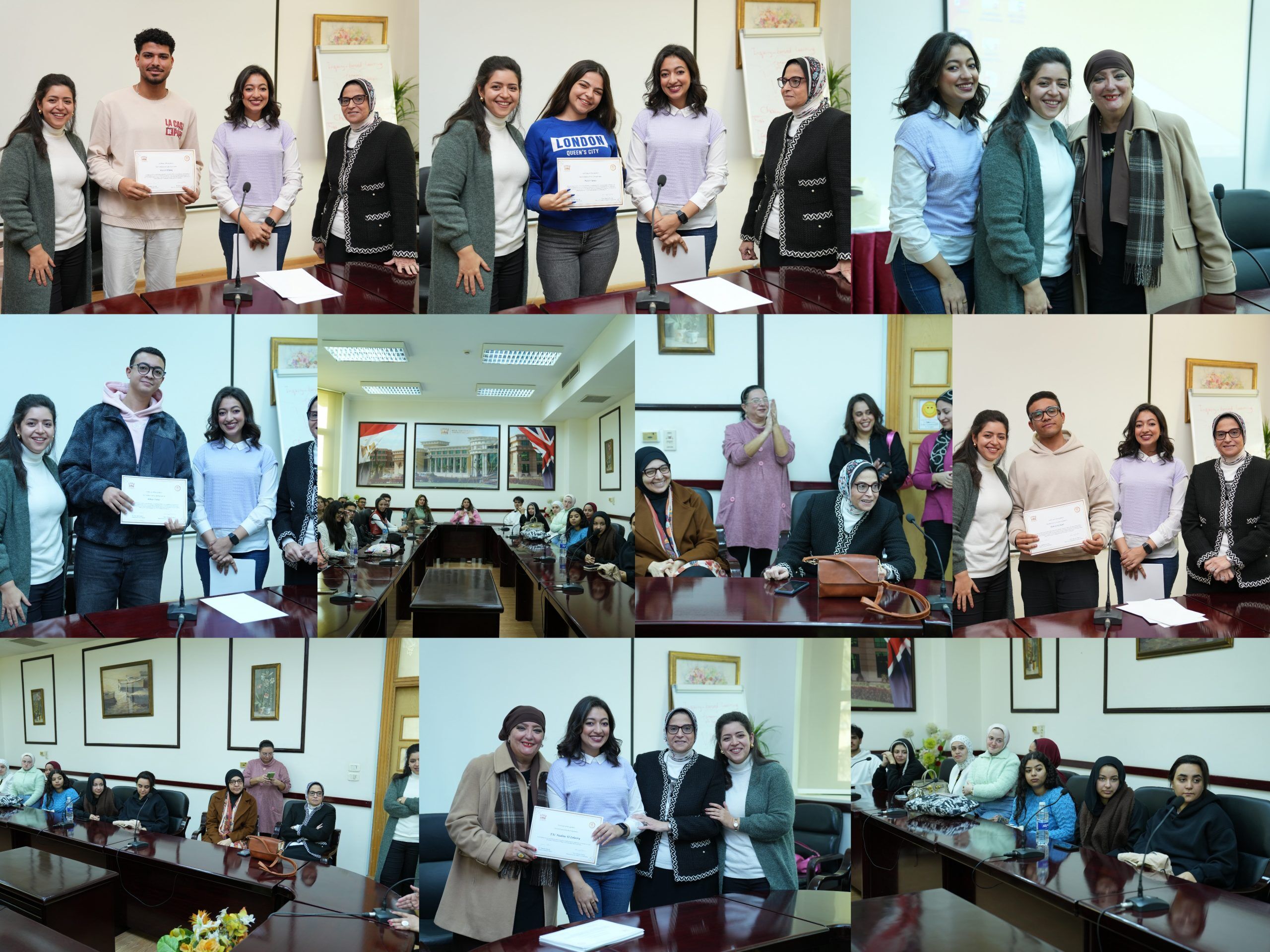 Student Affairs Department Honors Faculty of Mass Communication Students and TAs for Organizing Fall 2024 Events scaled