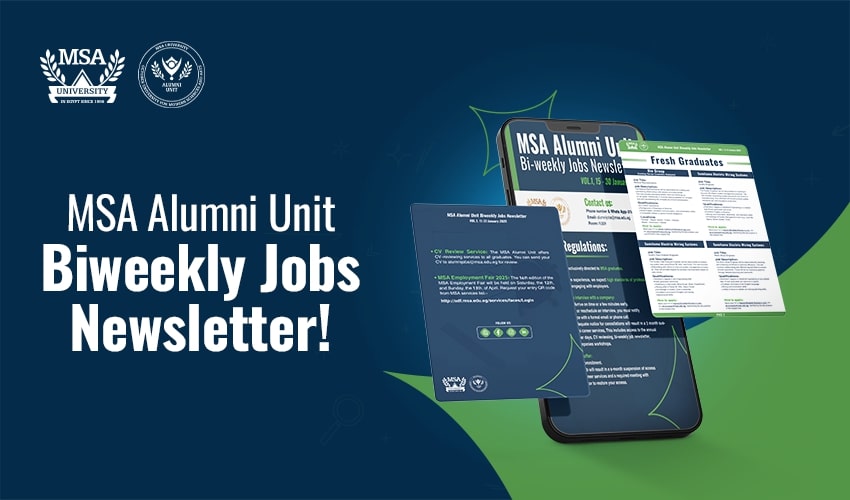 MSA Alumni Biweekly Jobs Newsletter