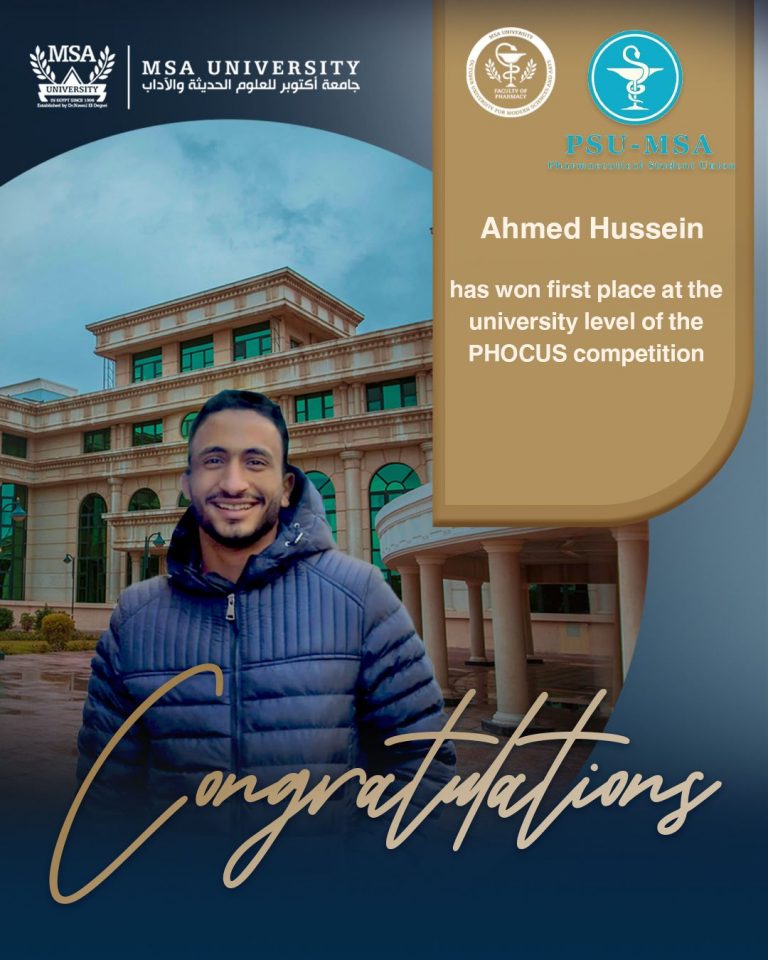 Congratulations to Ahmed Hussein: First Place Winner in PHOCUS ...
