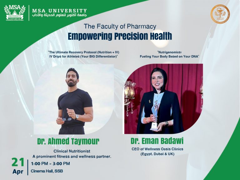 Empowering Precision Health Session by faculty of Pharmacy about nutrition