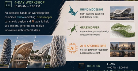 MSA Creativity Club Opens Registration for Rhino, Grasshopper & AI Workshop