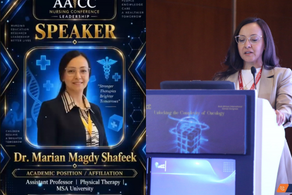 MSA University Participates in the Arab African International Conference on Cancer (2)