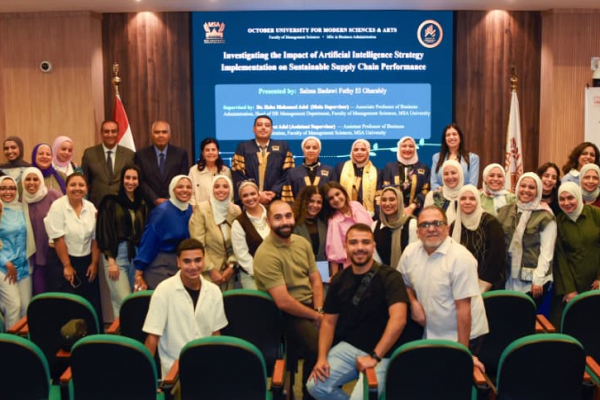MSA University congratulates Salma Badawy Fathy on successfully earning her MSc Degree
