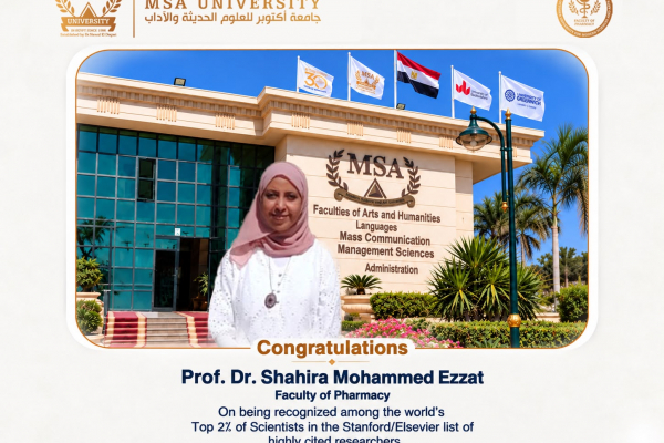 Prof. Dr. Shahira Ezzat Six Years Among the World’s Top 2 Scientists